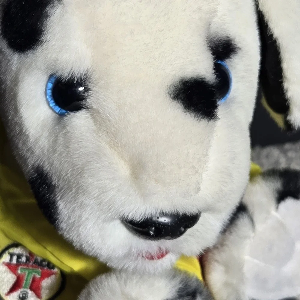 VINTAGE‎ Texaco Dalmatian Dog Plush Stuffed Animal Pilot Fireman 1998 12